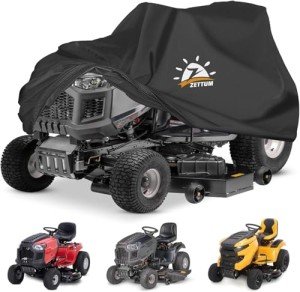 Heavy-Duty Waterproof Riding Lawnmower Cover with Bag