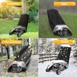 Heavy Duty Waterproof Lawnmower Cover with Storage Bag