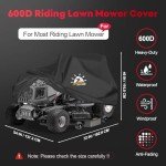 Heavy-Duty Waterproof Riding Lawnmower Cover with Bag