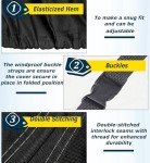 Waterproof Push Lawn Mower Cover - Black