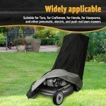 Heavy Duty Waterproof Lawnmower Cover with Storage Bag