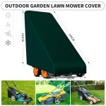 PATIO PLUS Waterproof Lawn Mower Cover - Green
