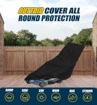 Waterproof Push Lawn Mower Cover - Black