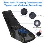 Heavy-Duty Waterproof Lawn Mower Cover - Black