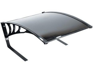 Black Weather-Resistant Canopy for Robotic Lawn Mowers