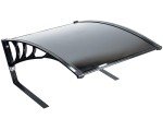 Black Weather-Resistant Canopy for Robotic Lawn Mowers