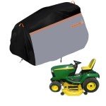 Waterproof Lawn Tractor Cover with Drawstrings 600D