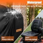 Heavy-Duty Waterproof Riding Lawn Mower Cover