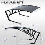 Black Weather-Resistant Canopy for Robotic Lawn Mowers