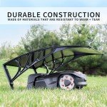 Black Weather-Resistant Canopy for Robotic Lawn Mowers
