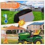 Waterproof Lawn Tractor Cover with Drawstrings 600D
