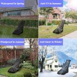 Durable Waterproof Lawn Mower Cover with Drawstring