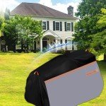 Waterproof Lawn Tractor Cover with Drawstrings 600D
