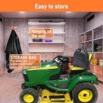 Waterproof Lawn Tractor Cover with Drawstrings 600D