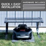 Black Weather-Resistant Canopy for Robotic Lawn Mowers