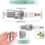 2-Pack F7RTC Spark Plugs for Lawnmowers