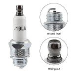 3 Pack Rj19Lm Spark Plugs for Lawn Mowers