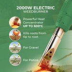 Lightweight Electric Weed Burner with 2 Heat Settings