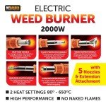 Electric Weed Burner Torch with 650°C Heat