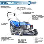 Hyundai 46cm Self-Propelled Petrol Lawnmower