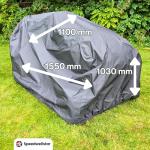 Heavy Duty Waterproof Ride Lawn Mower Cover 103x110 cm