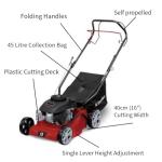 Q Garden QG40-145SP Self-Propelled Petrol Lawnmower