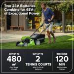 Greenworks 48V Self-Propelled Cordless Lawnmower 46cm