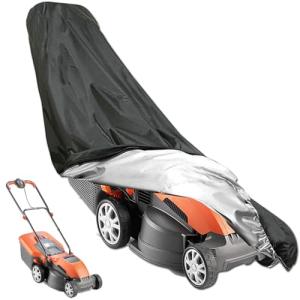 Heavy Duty Waterproof Lawn Mower Cover with Drawstring