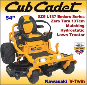 Cub Cadet XZ5L137 Zero Turn 54" Lawn Mower