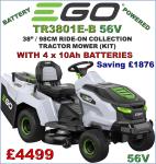 Ego T6 38" Battery Ride-On Lawn Mower