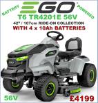 Ego T6 TR4200E 42" Battery Ride-On Lawnmower