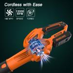 GARCARE 20V Cordless Leaf Blower with Battery