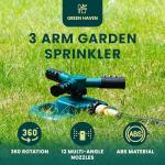 360° Lawn Sprinkler Attachment for Garden Hose