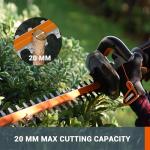 Worx 20V Cordless Hedge Trimmer with Battery