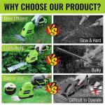 WORKPRO 2-in-1 Cordless Hedge Trimmer and Shear