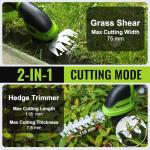WORKPRO 2-in-1 Cordless Hedge Trimmer and Shear