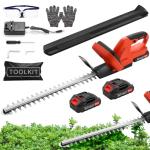 Lightweight Cordless 21V Hedge Trimmer with Battery