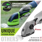 WORKPRO 2-in-1 Cordless Hedge Trimmer and Shear
