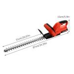 Lightweight Cordless 21V Hedge Trimmer with Battery