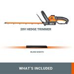 WORX 20V Cordless Hedge Trimmer with 45cm Blades