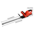 Cordless 21V Hedge Trimmer with 2 Batteries