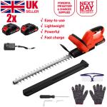 21V Cordless Hedge Trimmer with Fast Charger