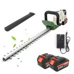 21V Cordless Hedge Trimmer with Batteries and Charger