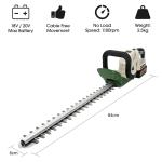 Cordless Hedge Trimmer with 2 Batteries & Charger