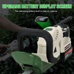 21V Cordless Hedge Trimmer with Batteries and Charger