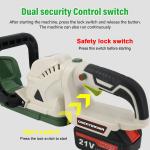 Cordless Hedge Trimmer with 2 Batteries & Charger