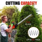 21V Cordless Hedge Trimmer with Fast Charger