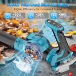 Cordless Leaf Blower with Turbo Boost and Battery