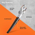 VonHaus Cordless Leaf Blower – Lightweight and Quiet