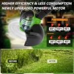 Cordless Electric Weed Wacker with 2 Batteries